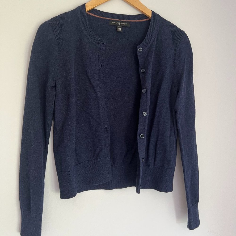 Banana Republic Navy Cardigan (XS Petite)